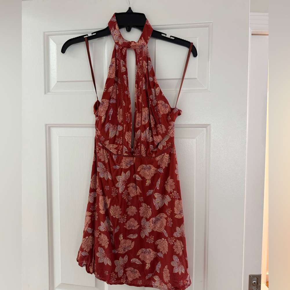 Ale by Alessandra Red Floral Mini Dress